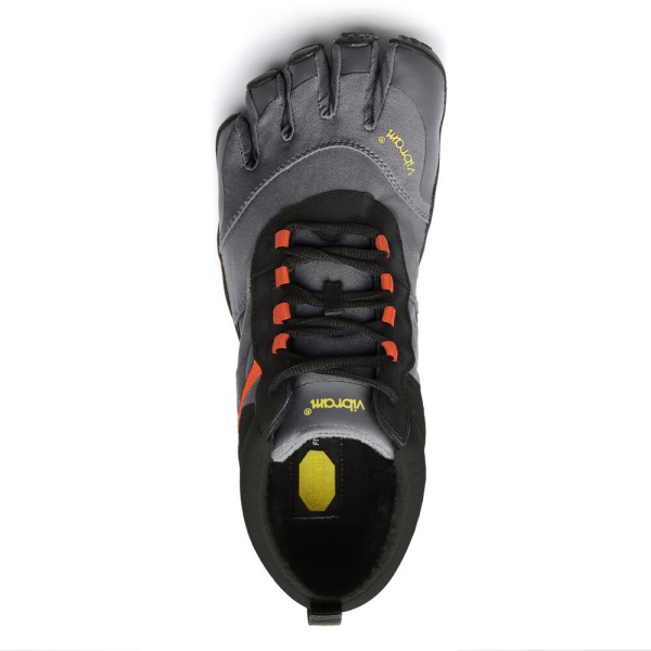 Panske Turistické Topánky Vibram Slovensko - FiveFingers V-Trek Insulated Čierne / Siva / Červené | 8456ANMCU